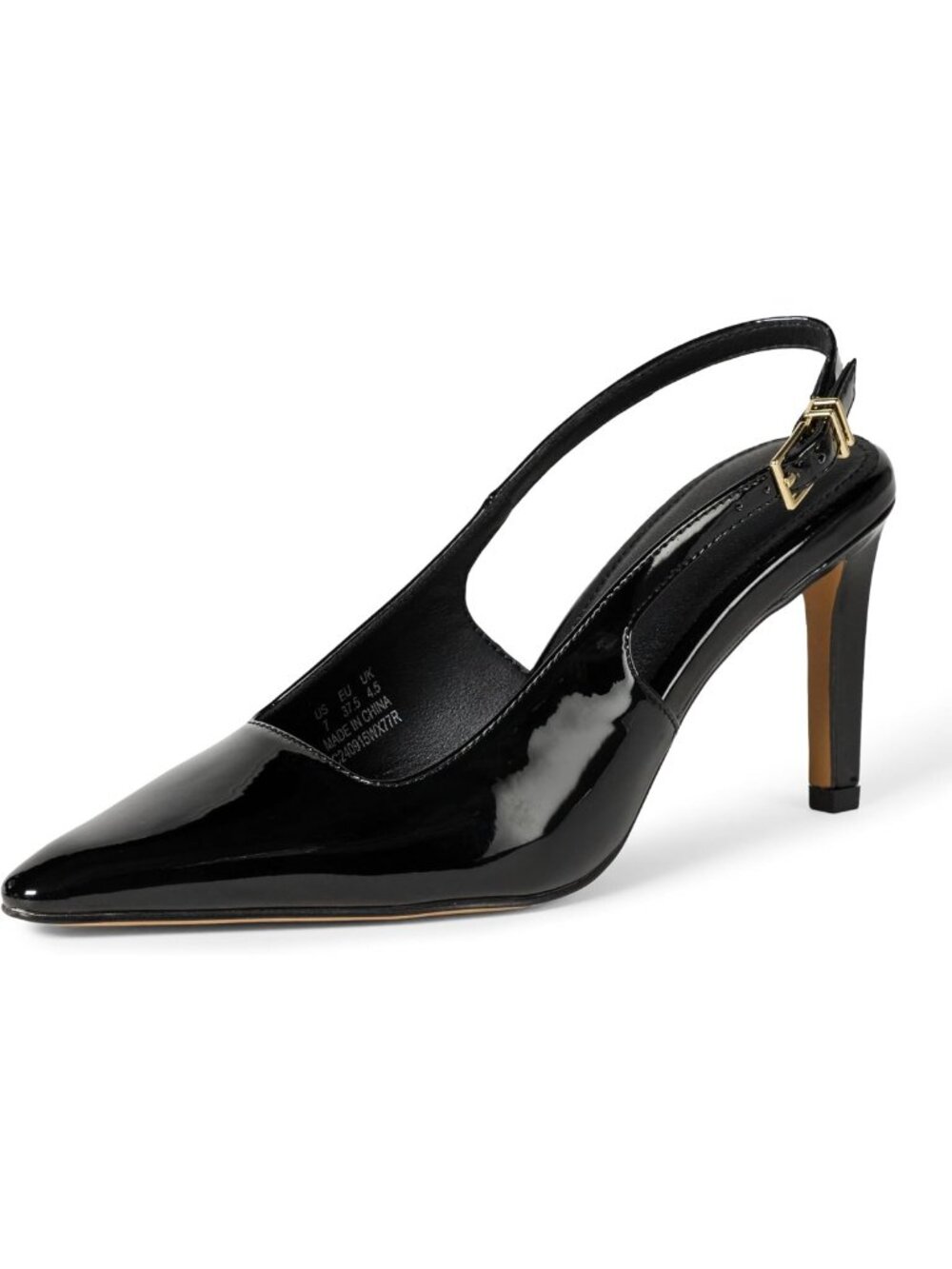 Stylish Pointed Toe Slingback Heels with Ankle Strap for Women - Chic